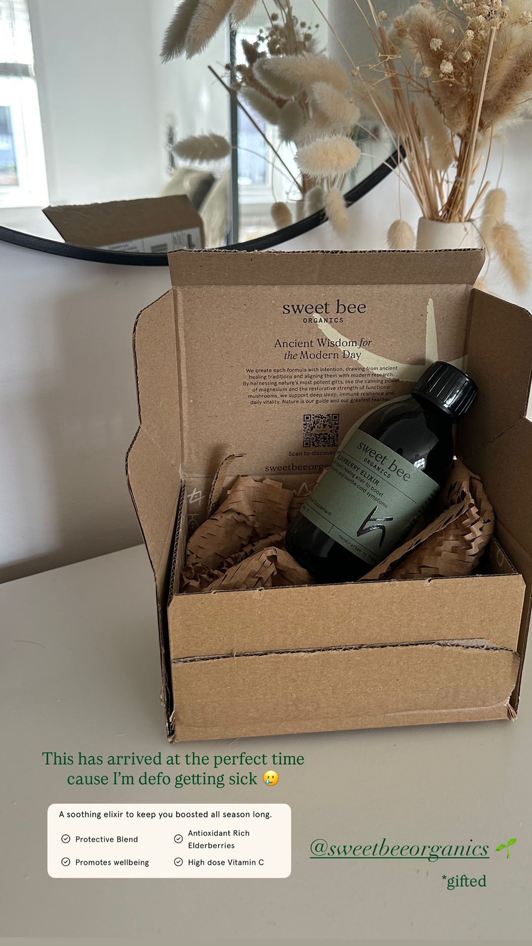 Sweet Bee Organics Facebook ad