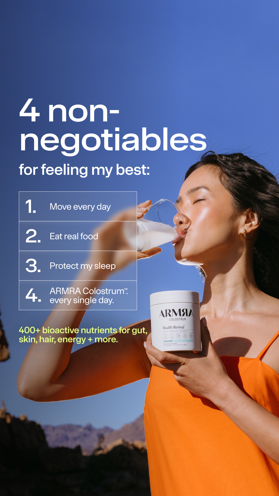 ARMRA Facebook ad