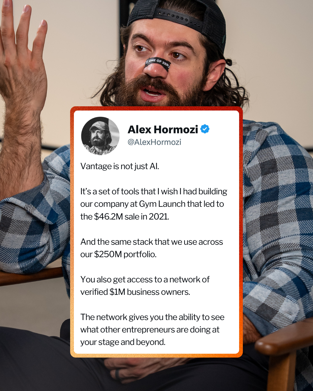 Alex Hormozi Facebook ad