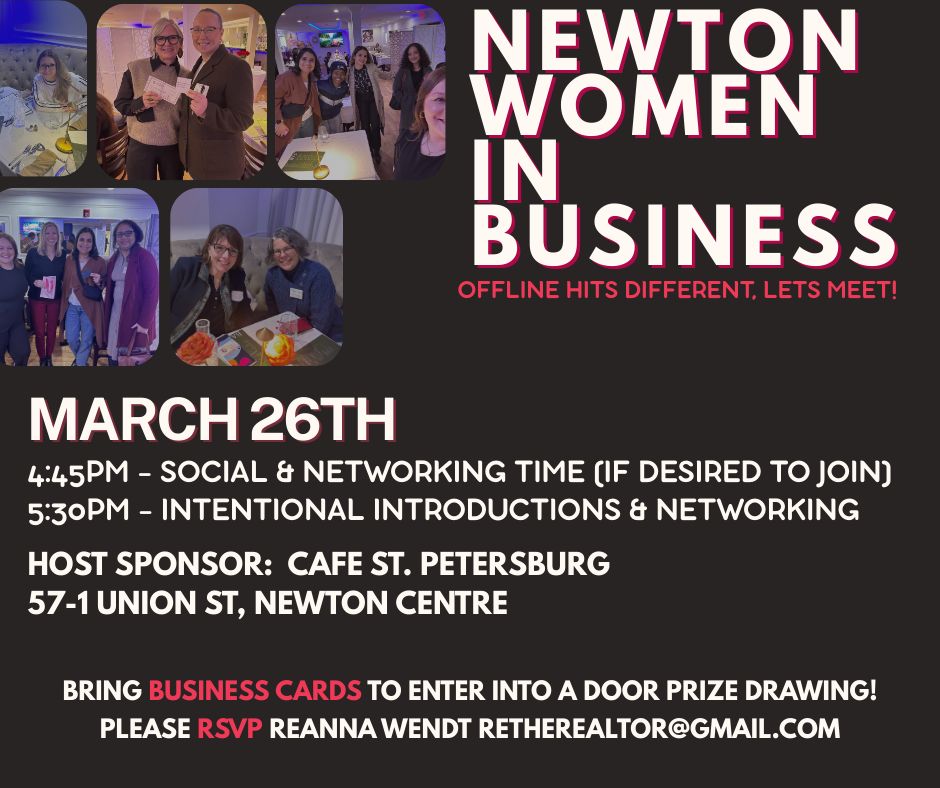 Reanna Wendt Facebook ad: Newton Women in Business March Mixer