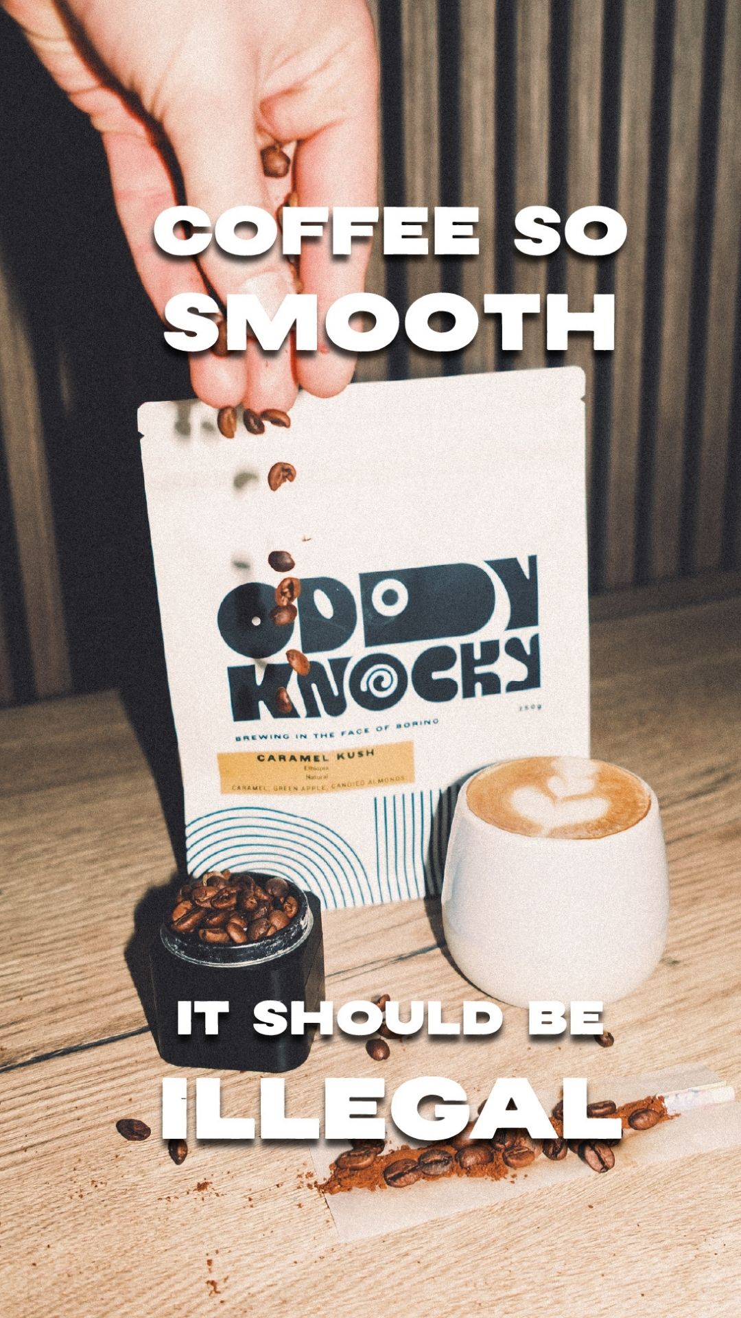 Oddy Knocky Coffee Facebook ad