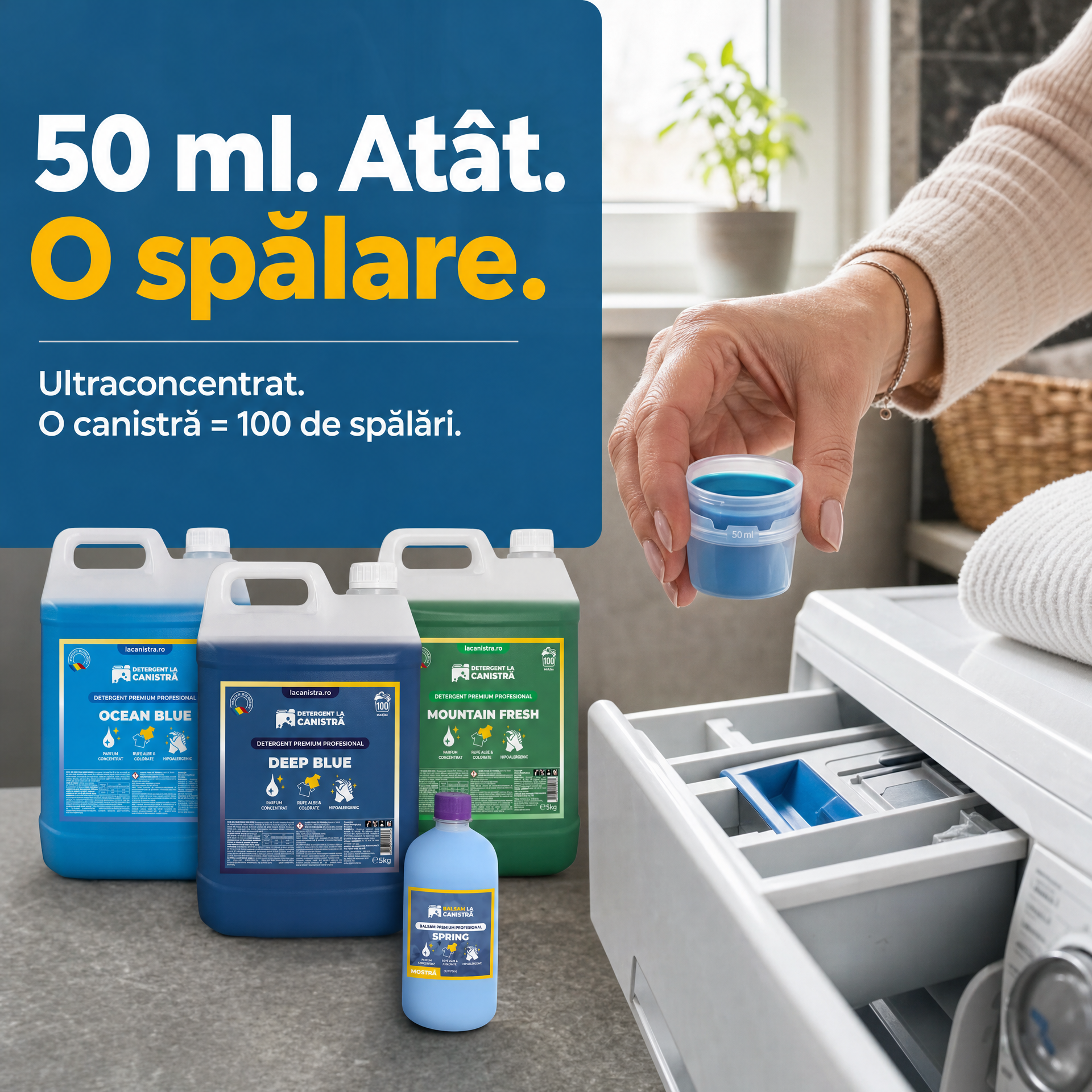LaCanistra.ro Facebook ad: Detergentul preferat al românilor