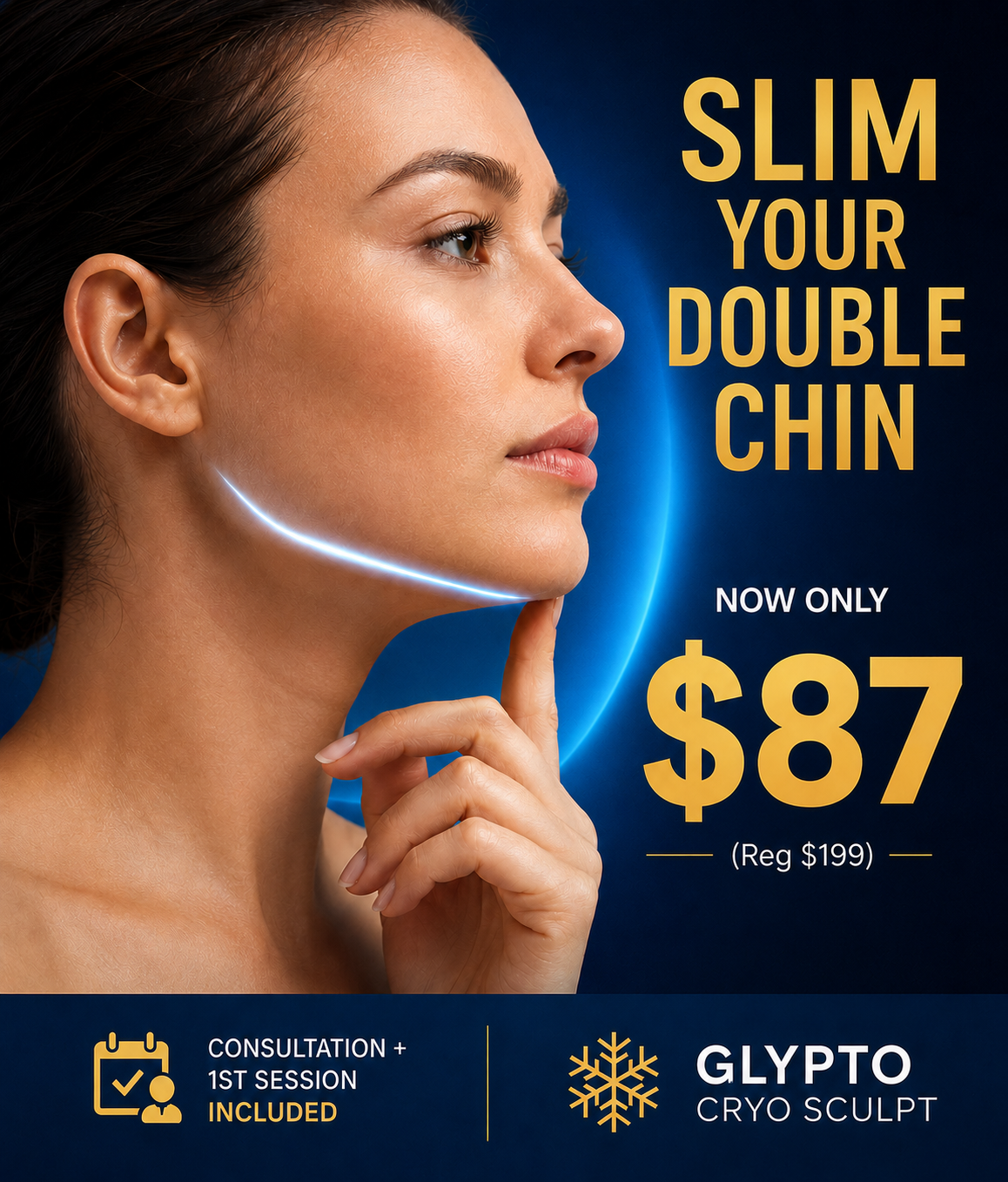 LA Slim Facebook ad: Non-Surgical Neck Lift JUST $87 (Reg. $200)