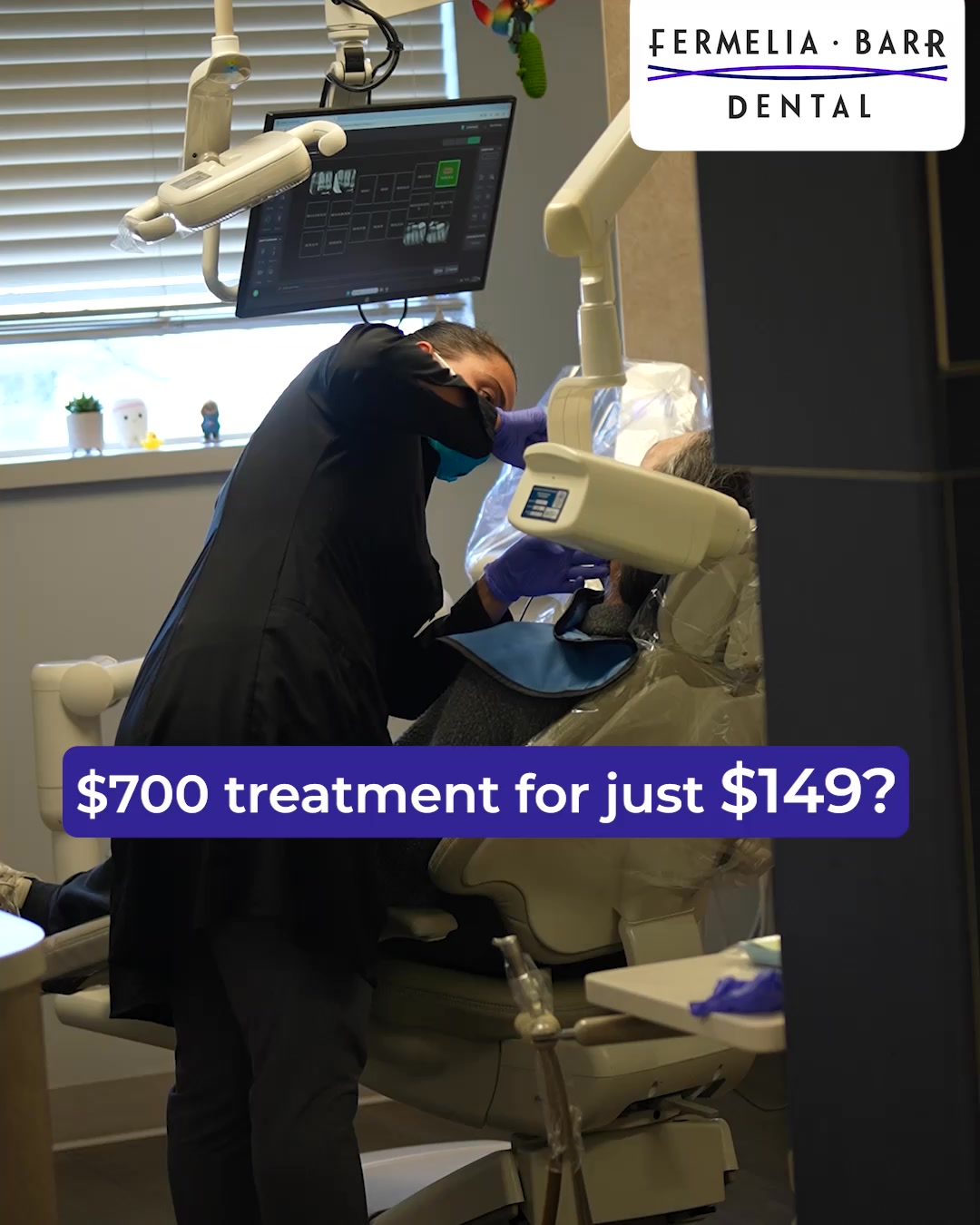 Fermelia Barr Dental Facebook ad: Book Your Appointment Now