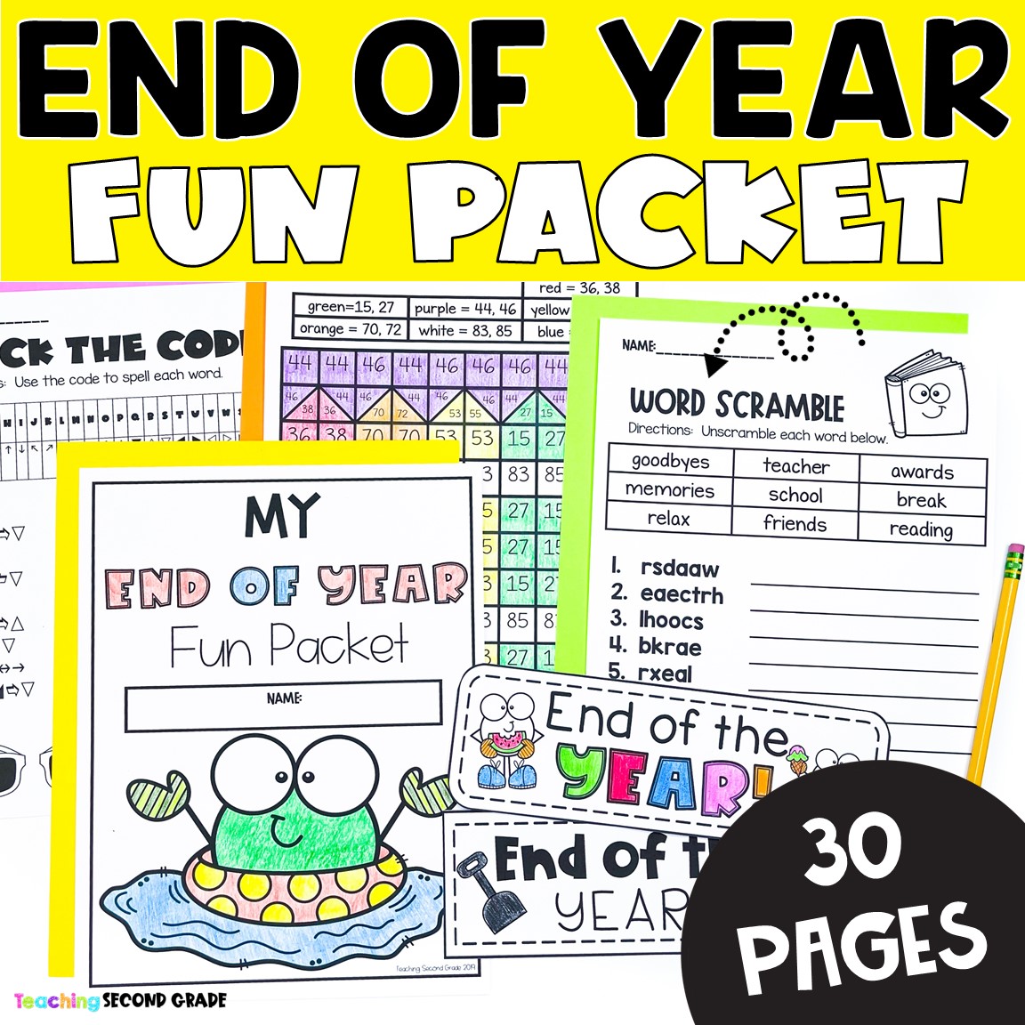Teaching Second Grade Facebook ad