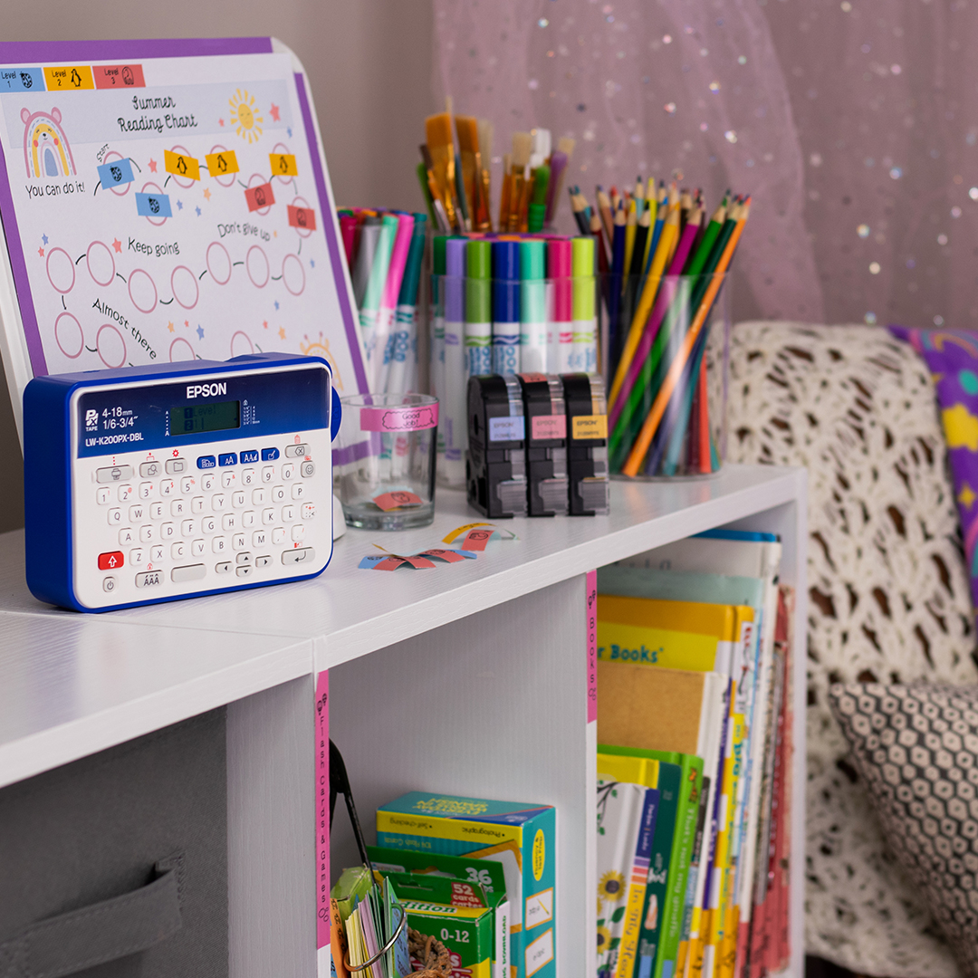 Epson LabelWorks PX Facebook ad: Create custom, smear-proof labels for gifts, ribbons &…