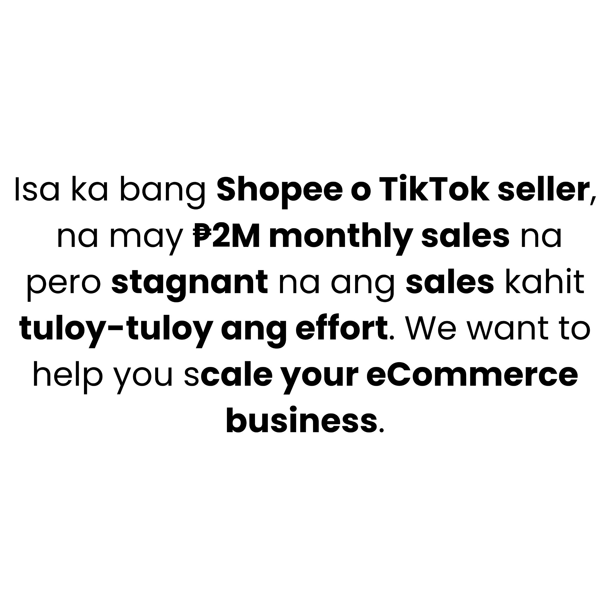 ECOM Accelerator Facebook ad