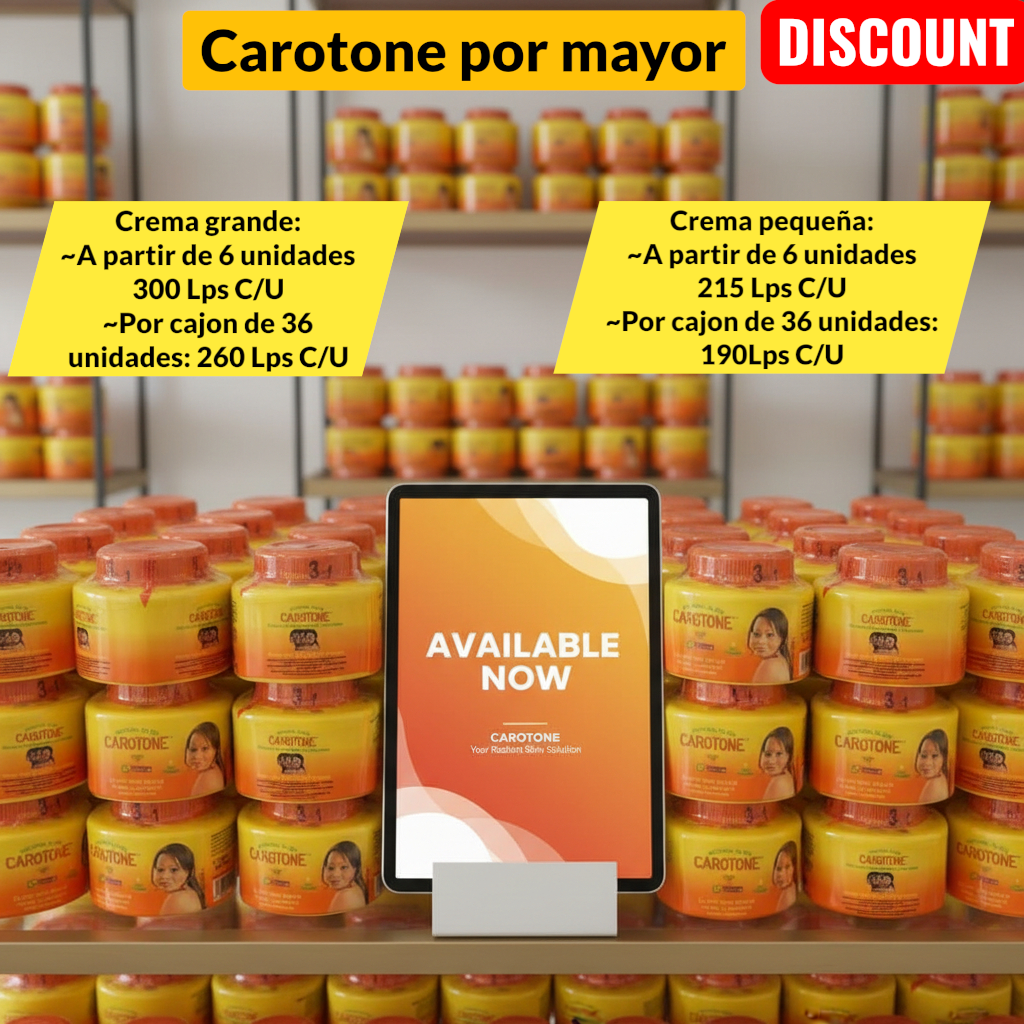Distribuidora Hogar Arte Facebook ad: Ilumina y unifica tu piel con Carotone original