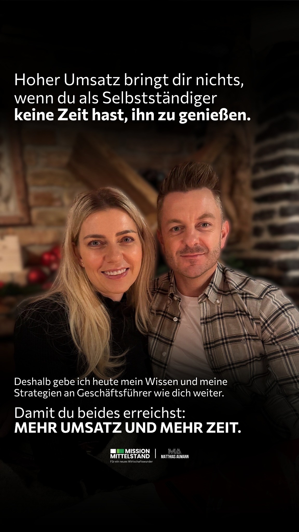 Matthias Aumann Facebook ad: So erreichst du als Geschäftsführer mehr Zeit & mehr Gewinn