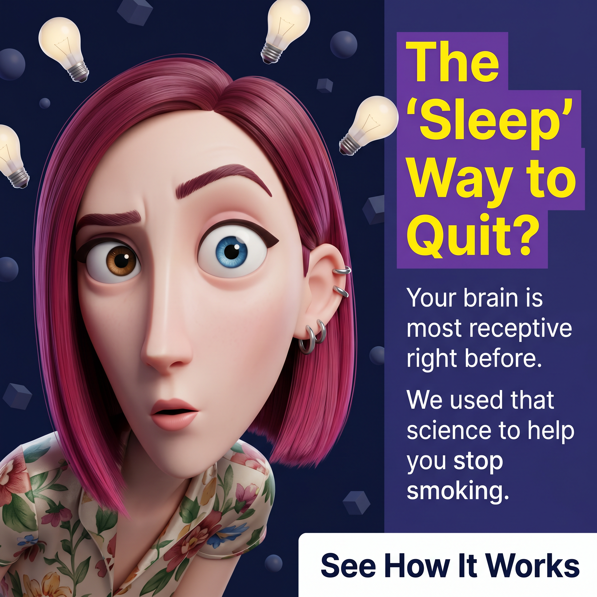 Hypnosis to Stop Smoking Facebook ad