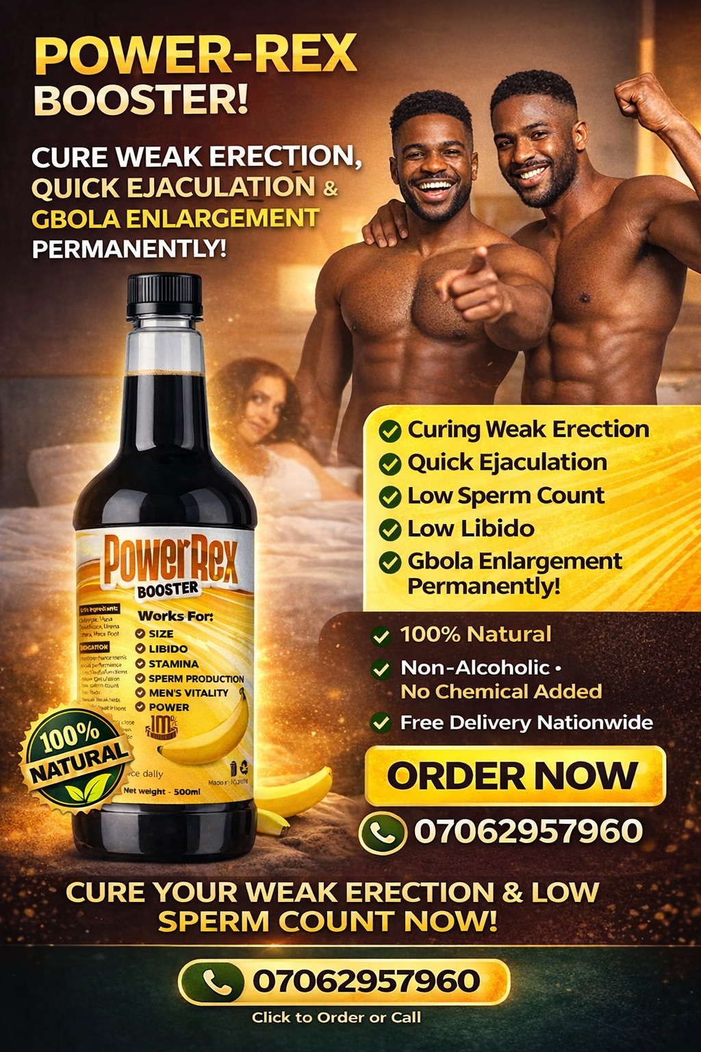 Herbal Solutions Facebook ad: E DEY WORK AS WE TALK AM, CHANGE YOUR STORY NOW!