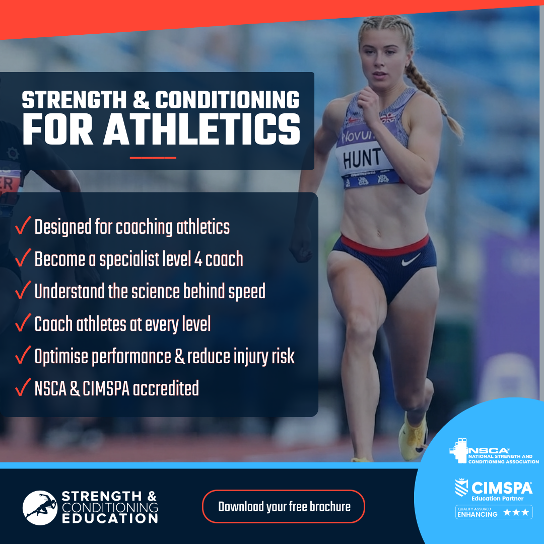 Strength and Conditioning Education Facebook ad: Our NEW course is fully accredited and fully…