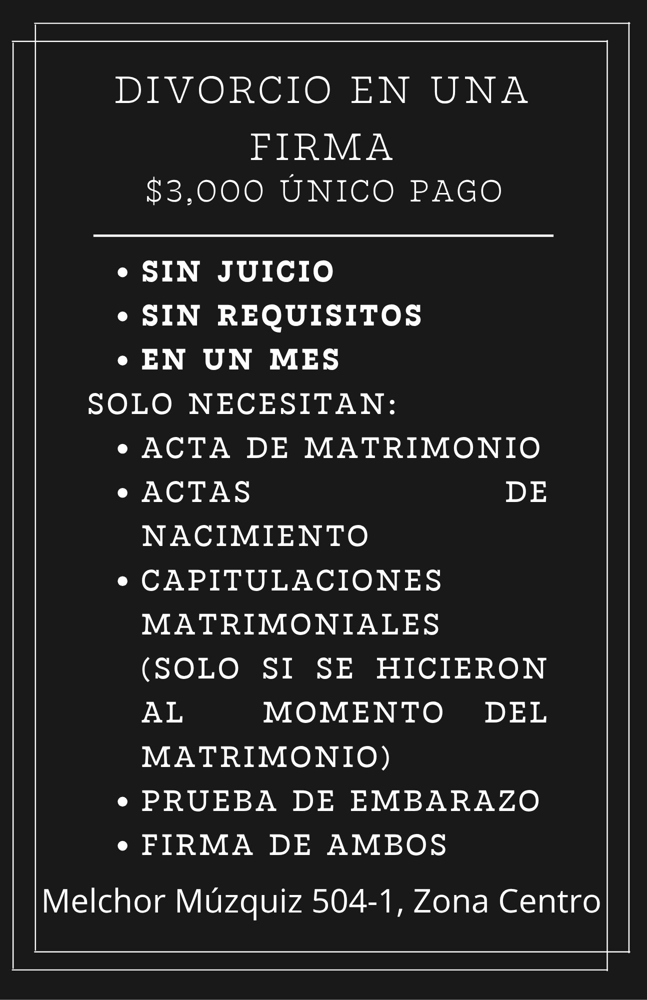 Soluciones Jurídicas Facebook ad: Divorcio exprés.
