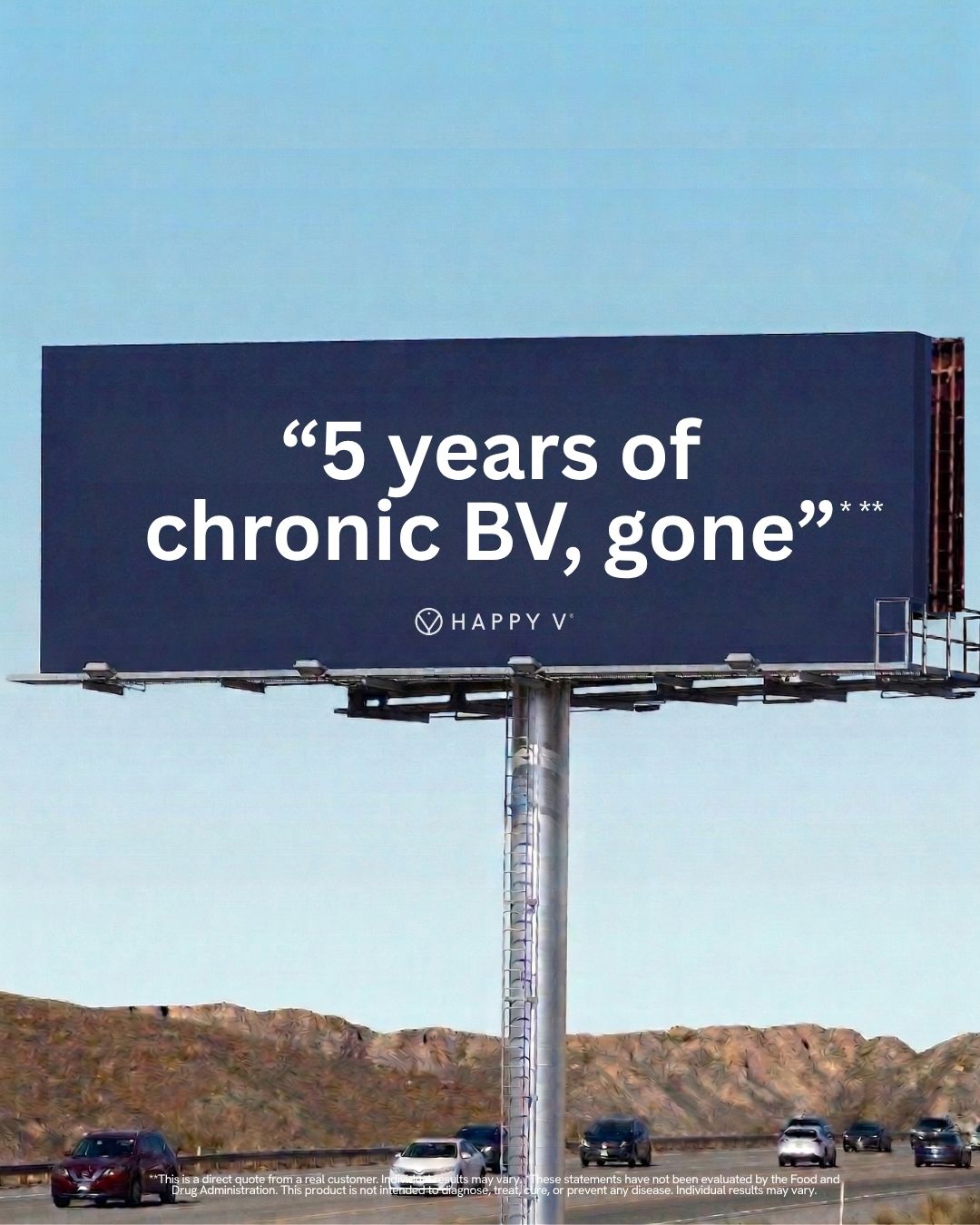 Happy V Facebook ad