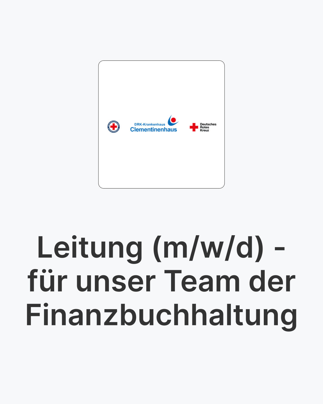 meine.jobs Facebook ad: Leitung (m/w/d) - für unser Team der Finanzbuchhaltung