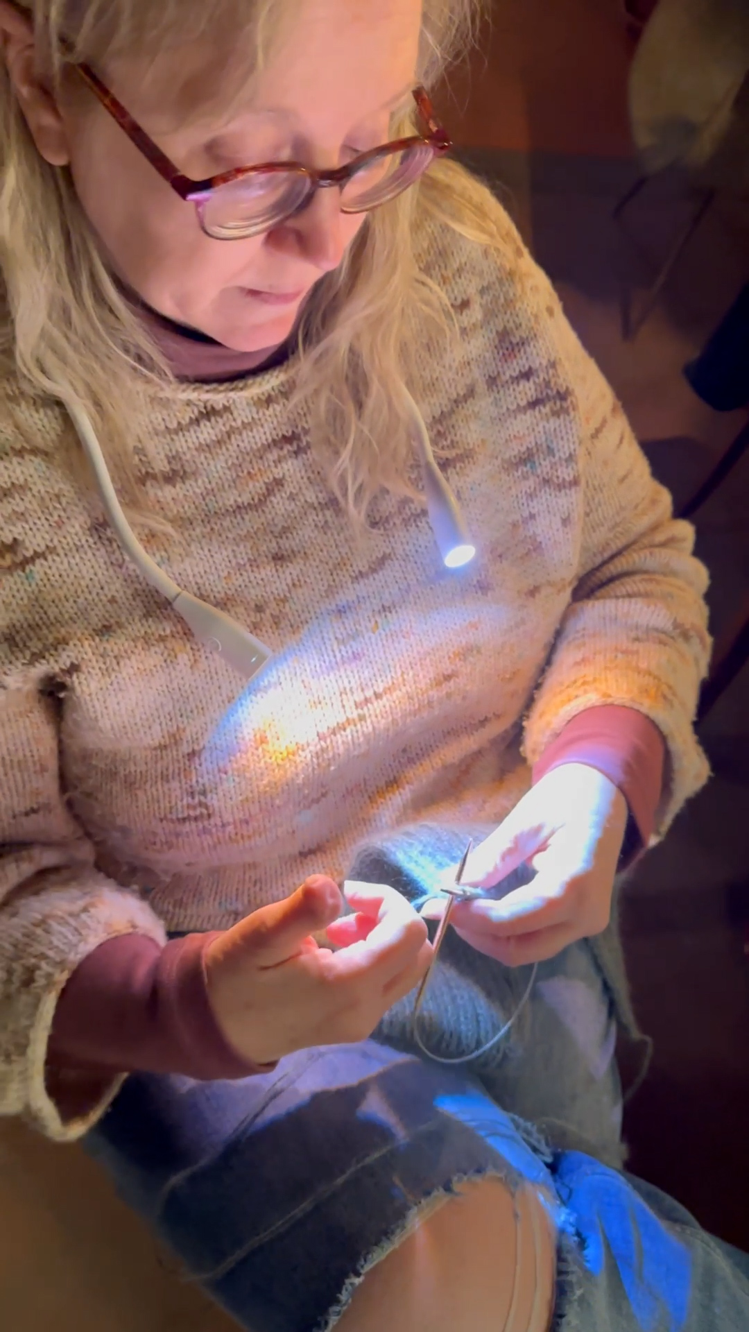 Lumos Knitting Light Facebook ad