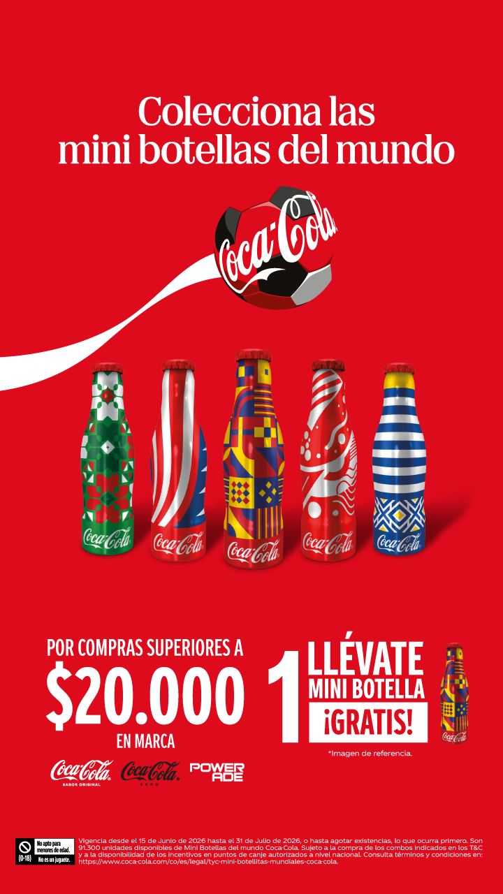 Coca-Cola Facebook ad: Solo 14 diseños en botellas del mundo.