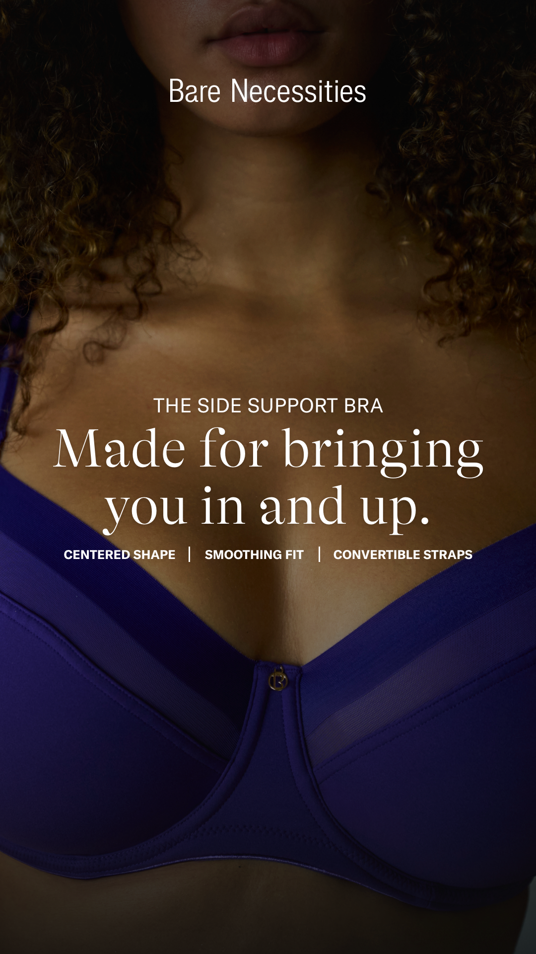 BARE NECESSITIES Facebook ad: Side Support That Shapes