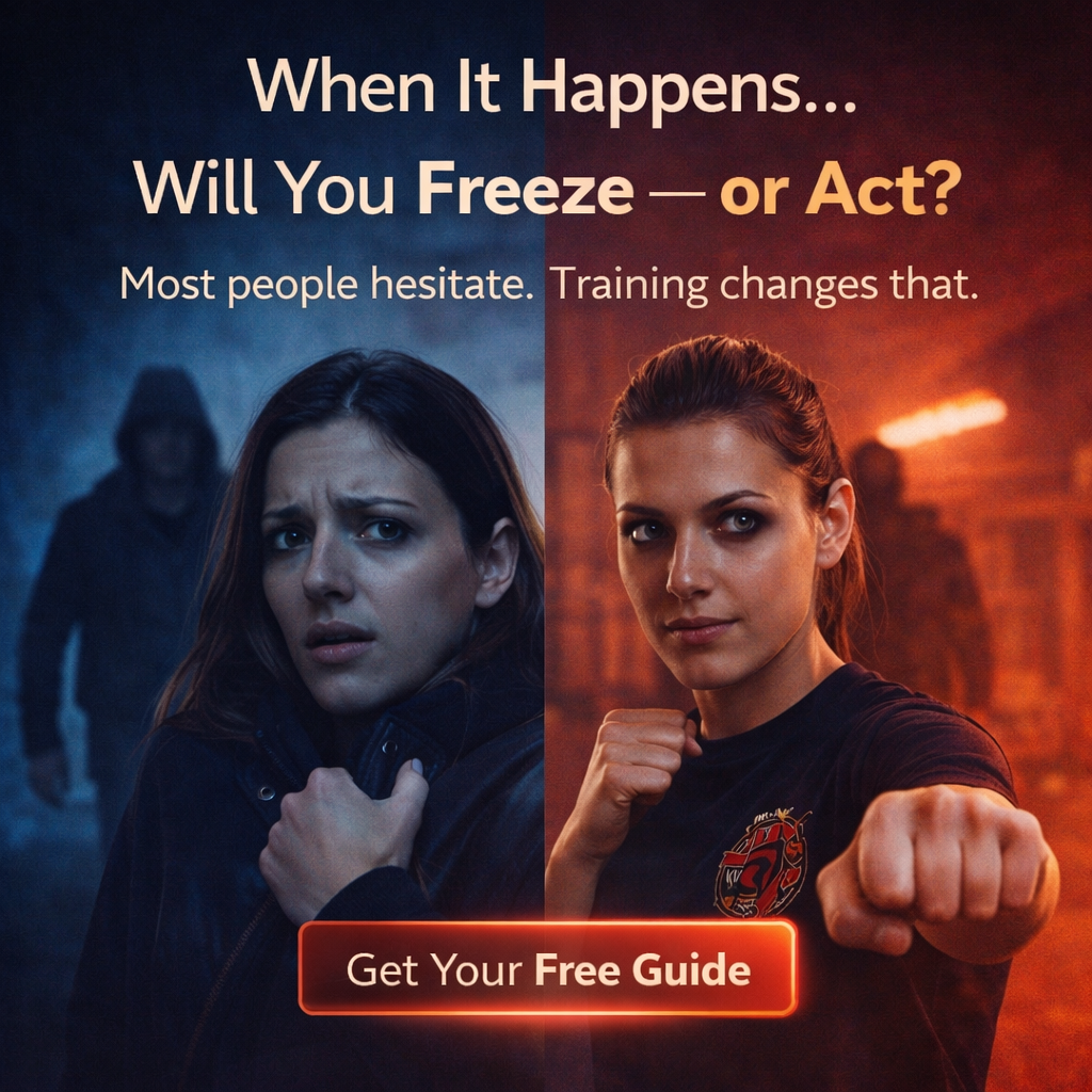 Krav Maga Center "by kickyoufit" Facebook ad