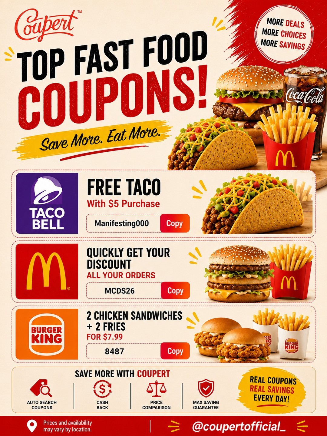 Coupert US Facebook ad
