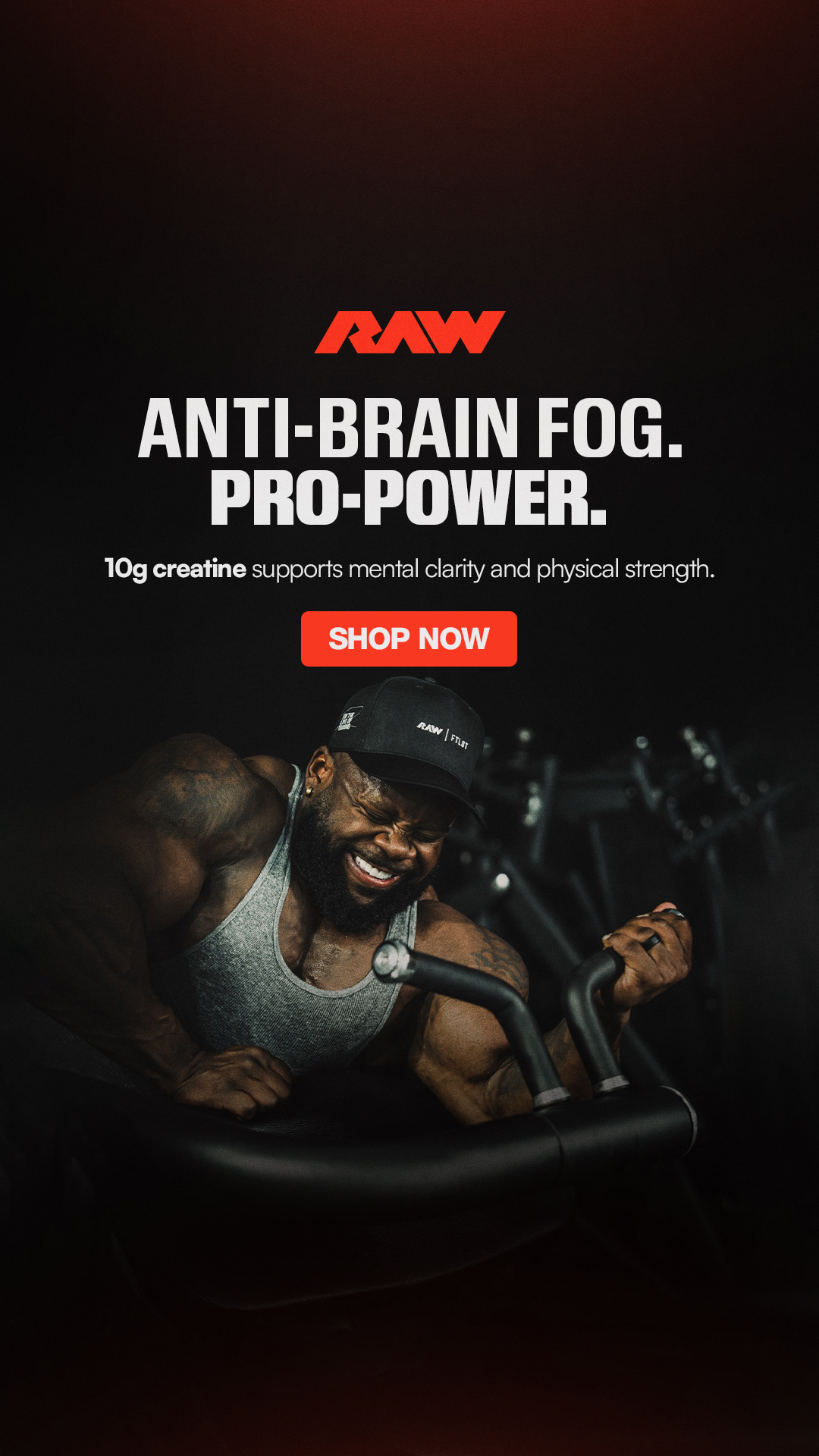 Raw Nutrition Facebook ad: Get 25% Off