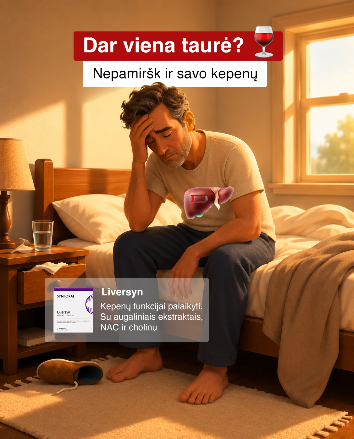 Synforal Facebook ad: Pasirūpinkite kepenimis dabar