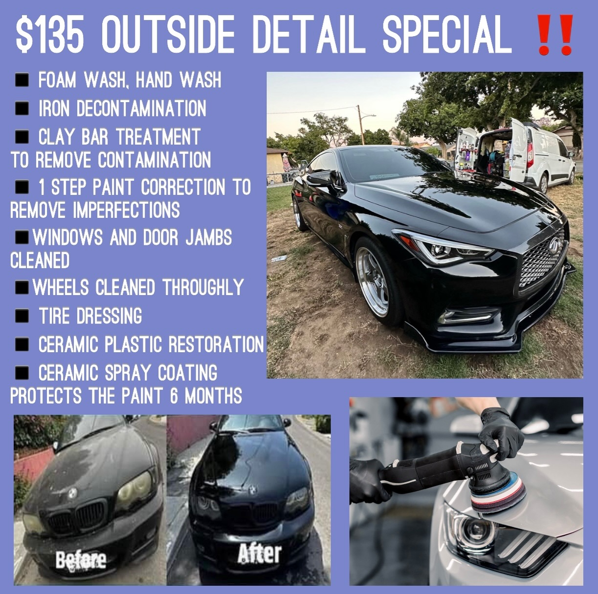 Top Notch Mobile Detailing Facebook ad: Best deals for your vehicle needs!