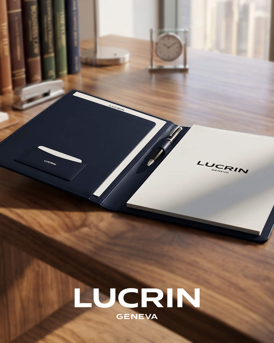 LUCRIN Geneva Facebook ad: A4 Business Portfolio