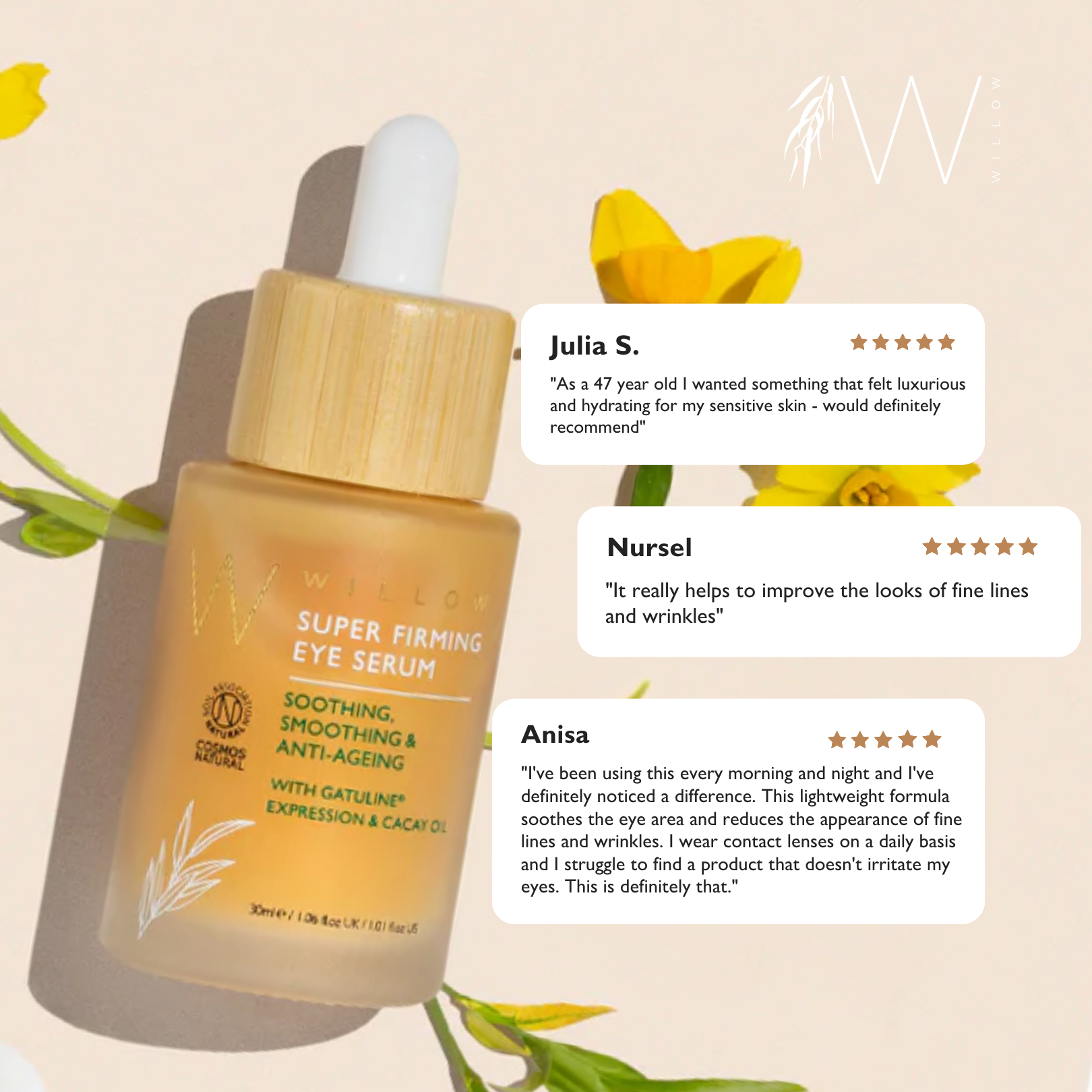 Willow Beauty Facebook ad from Feb 14, 2026