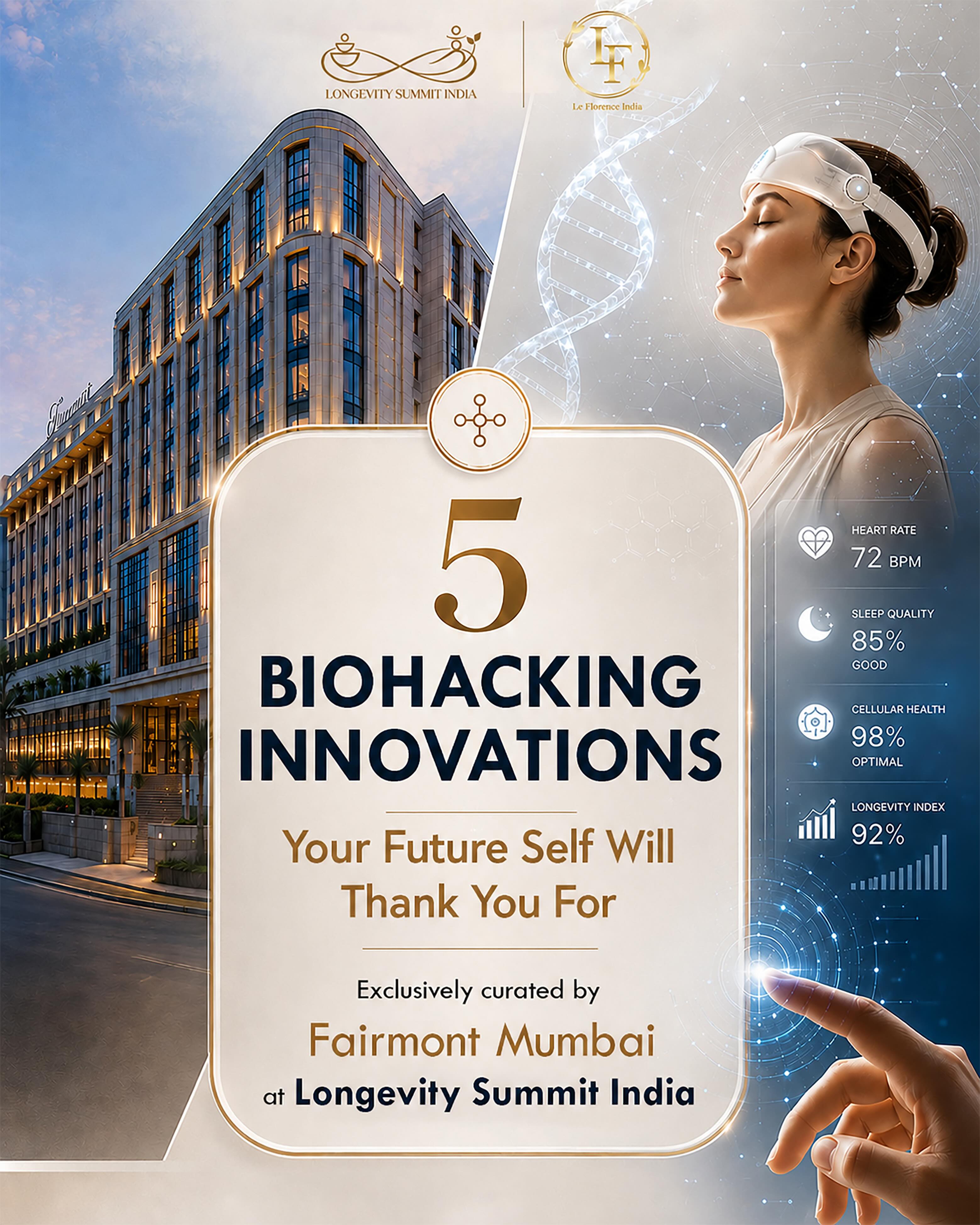 Longevity Summit India Facebook ad: The future of the human body has checked…
