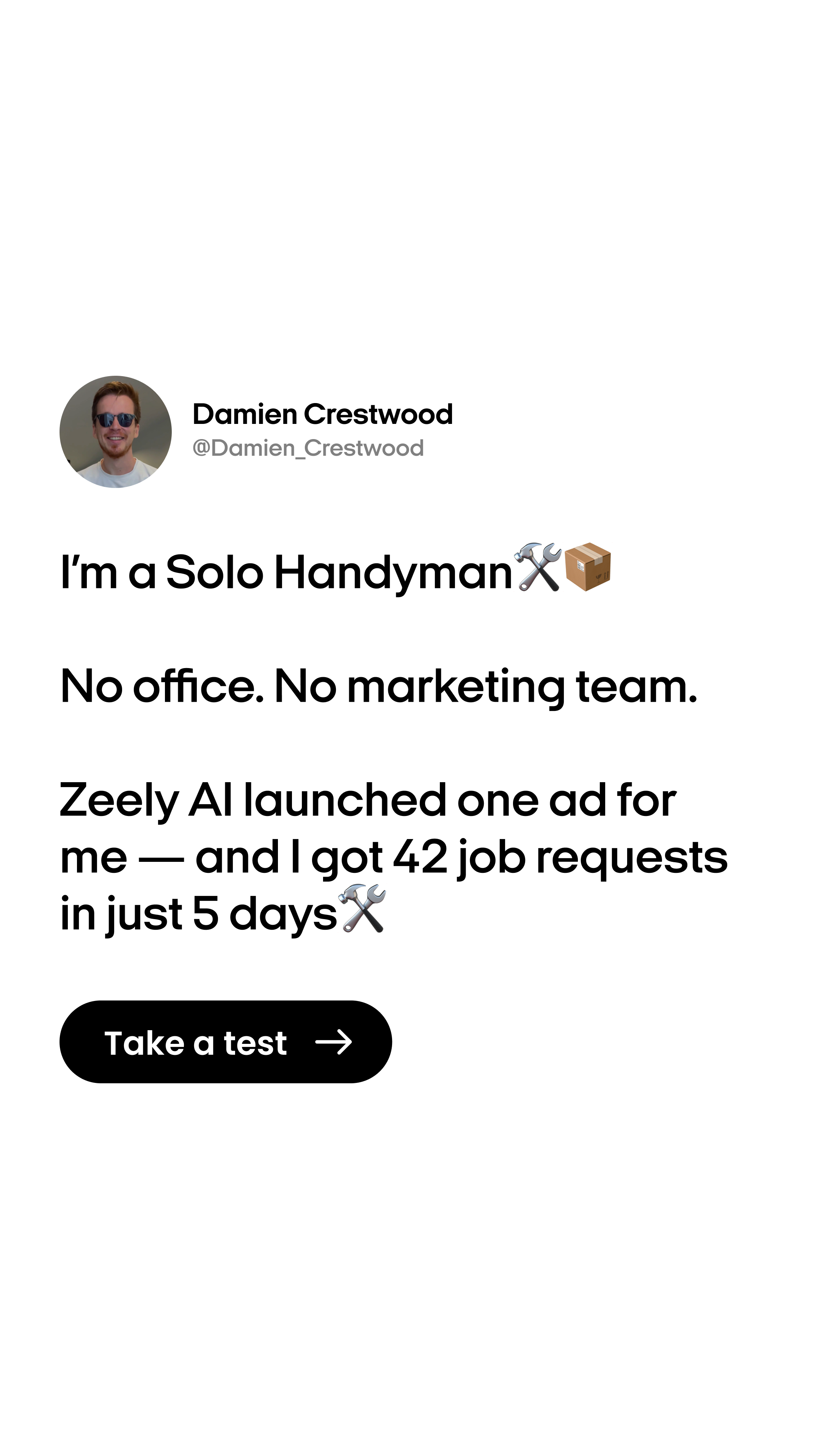 Zeely Facebook ad