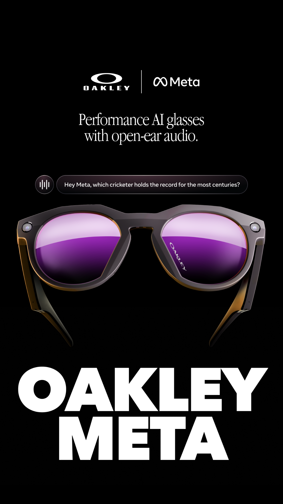 Oakley Meta Facebook ad
