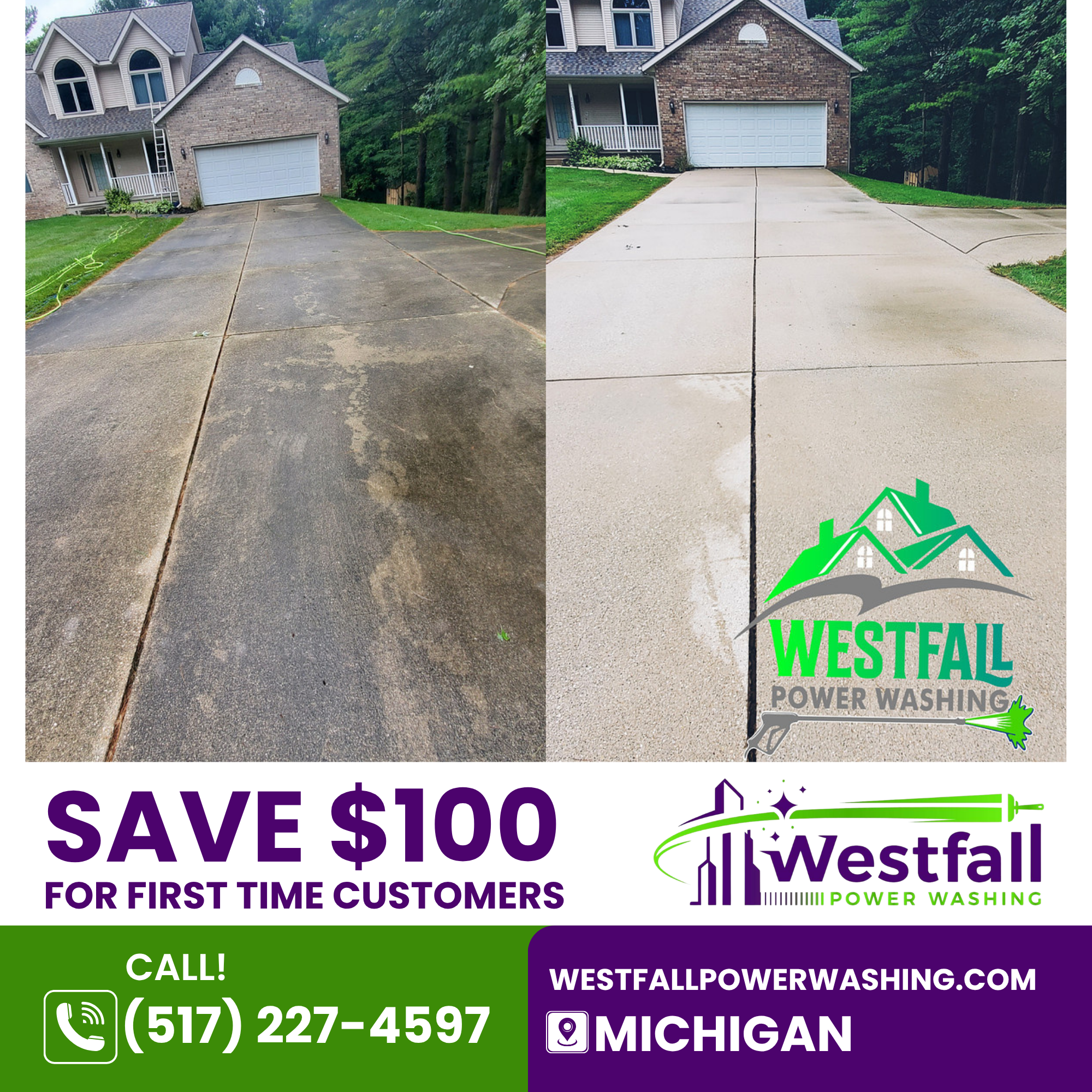 Westfall Power Washing LLC Facebook ad