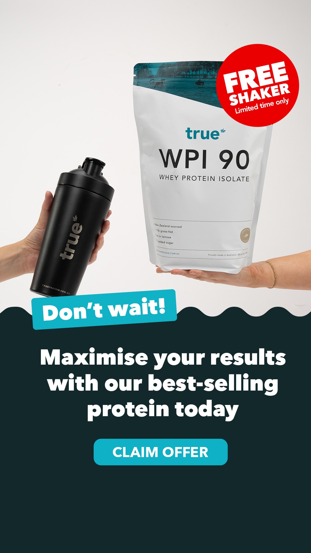 True Protein Facebook ad