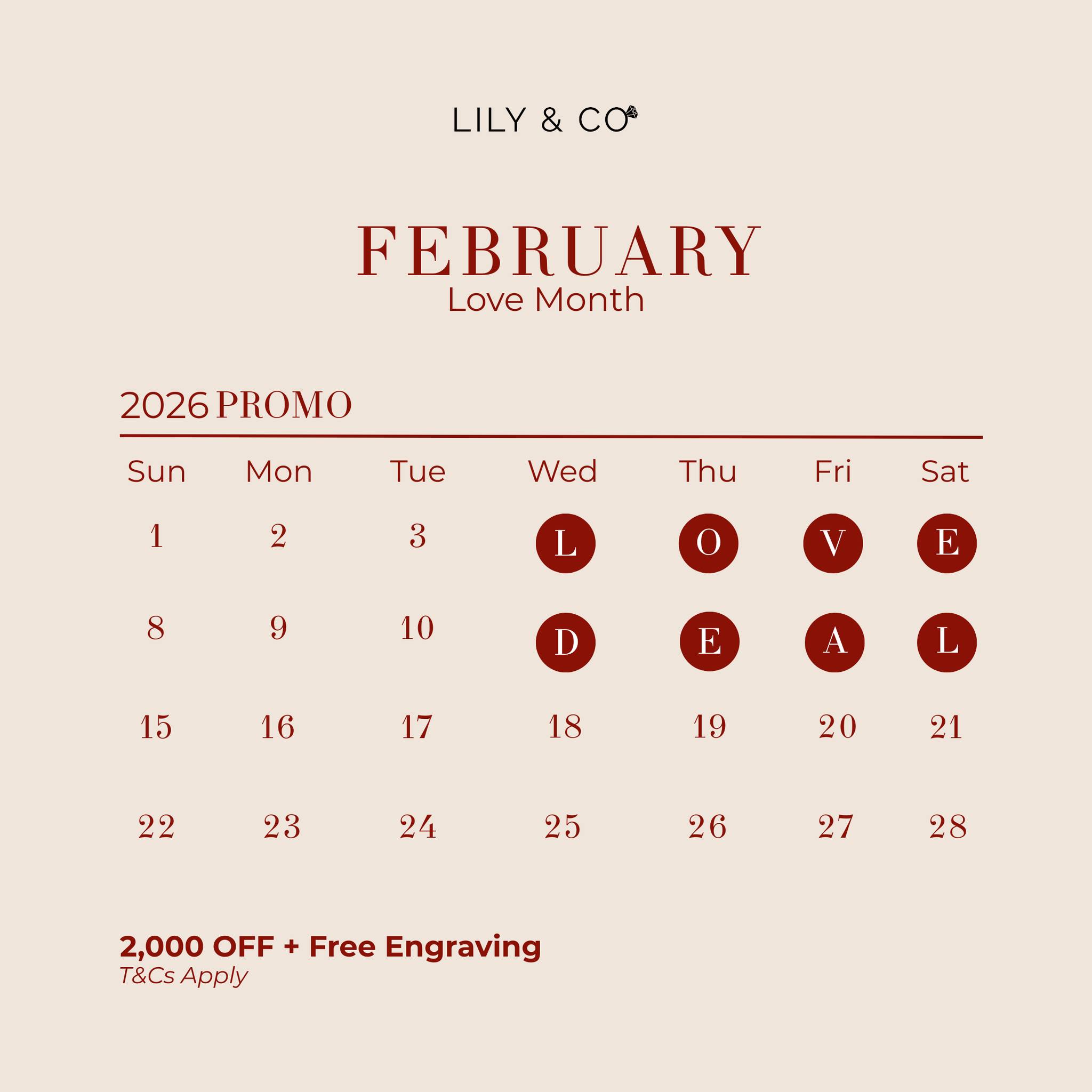 Lily & Co. Engagement Rings Facebook ad