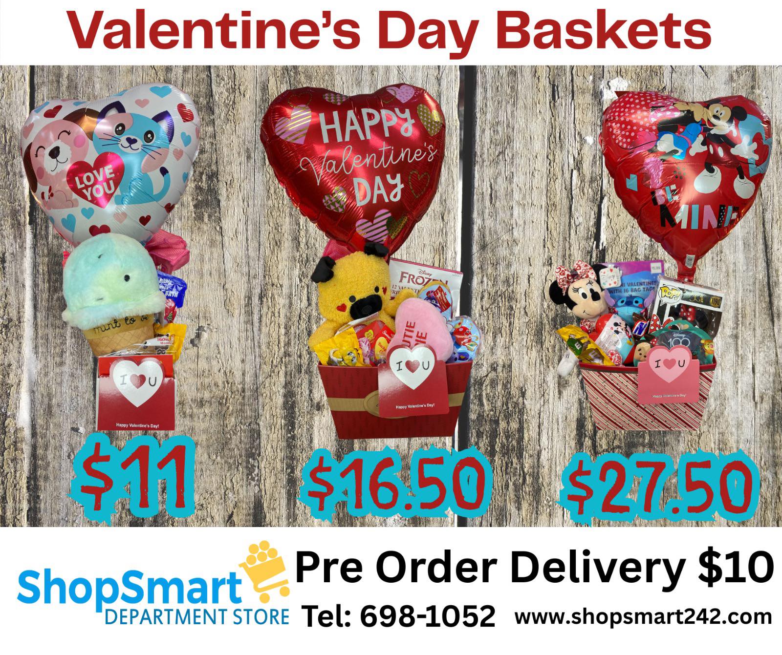 Shop Smart Facebook ad: ShopSmart’s Valentine’s Day Baskets are now available