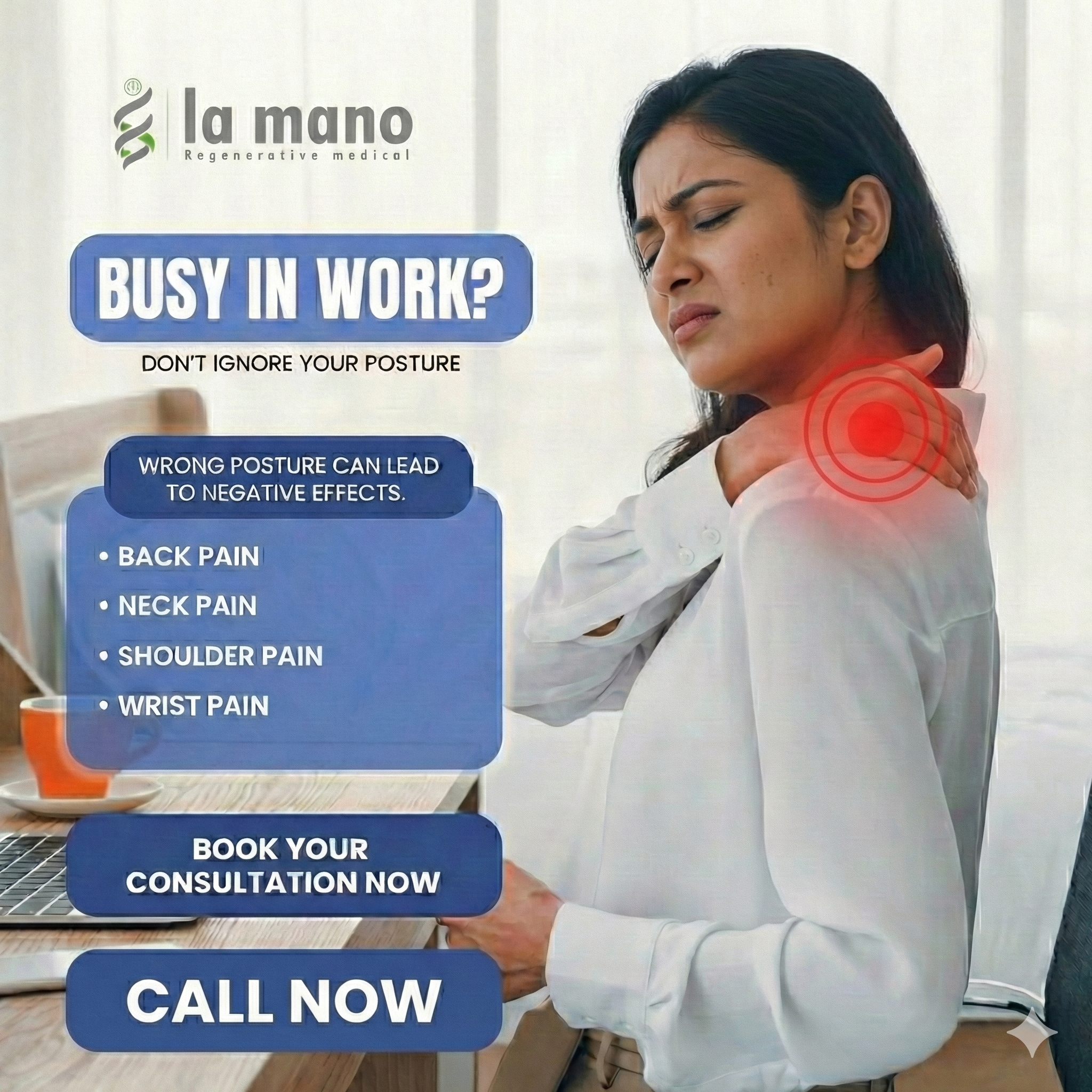 La Mano Regenerative Medical Facebook ad