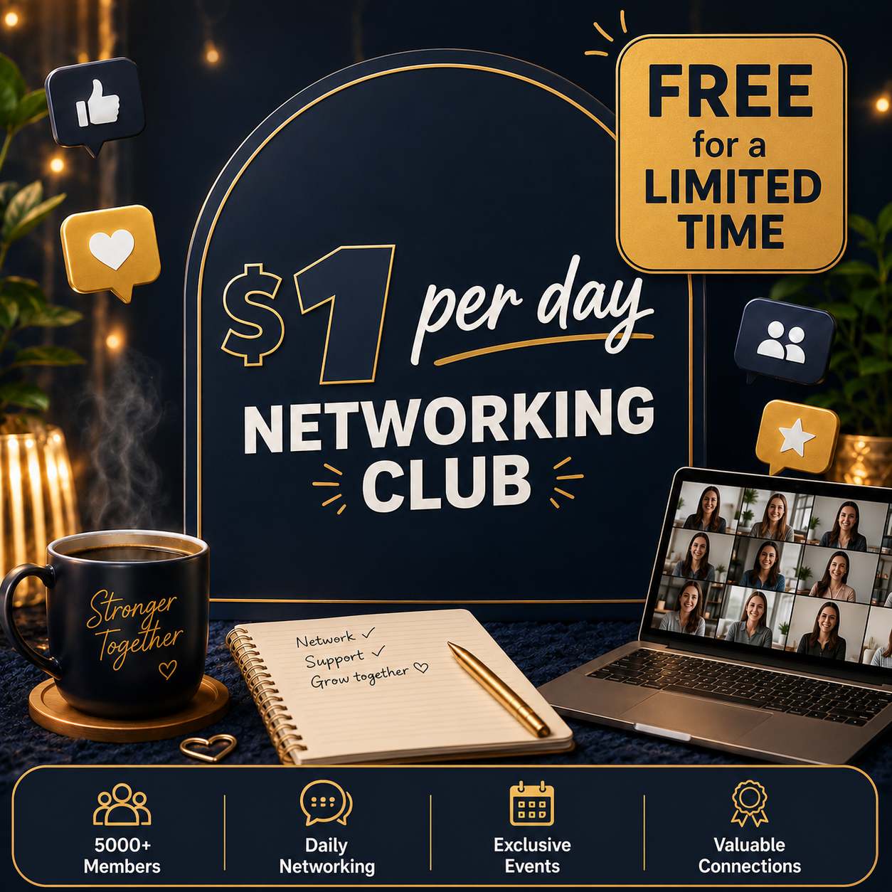 We Meet Wednesdays Facebook ad: FREE: Limited Time Only!
