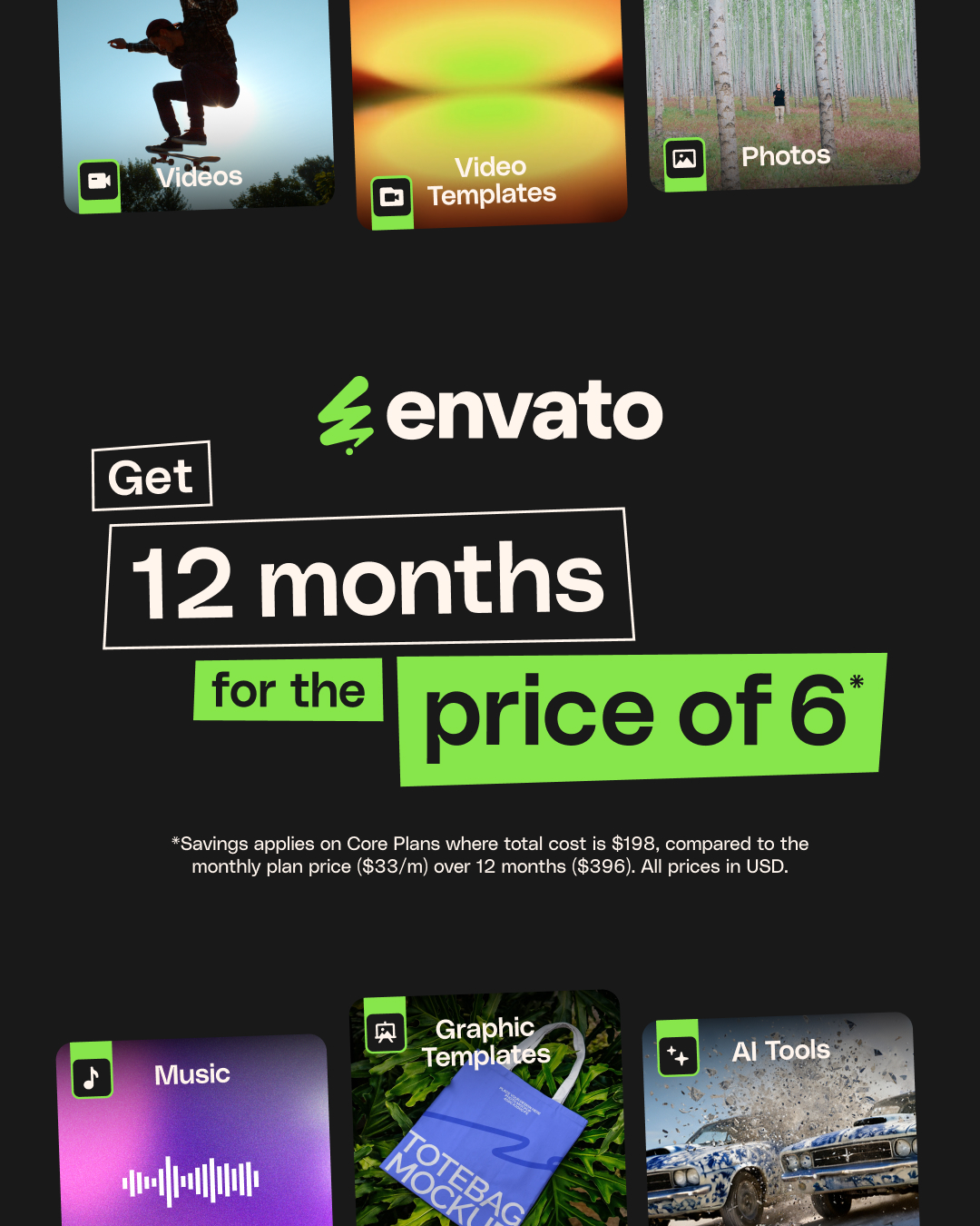 Envato Facebook ad