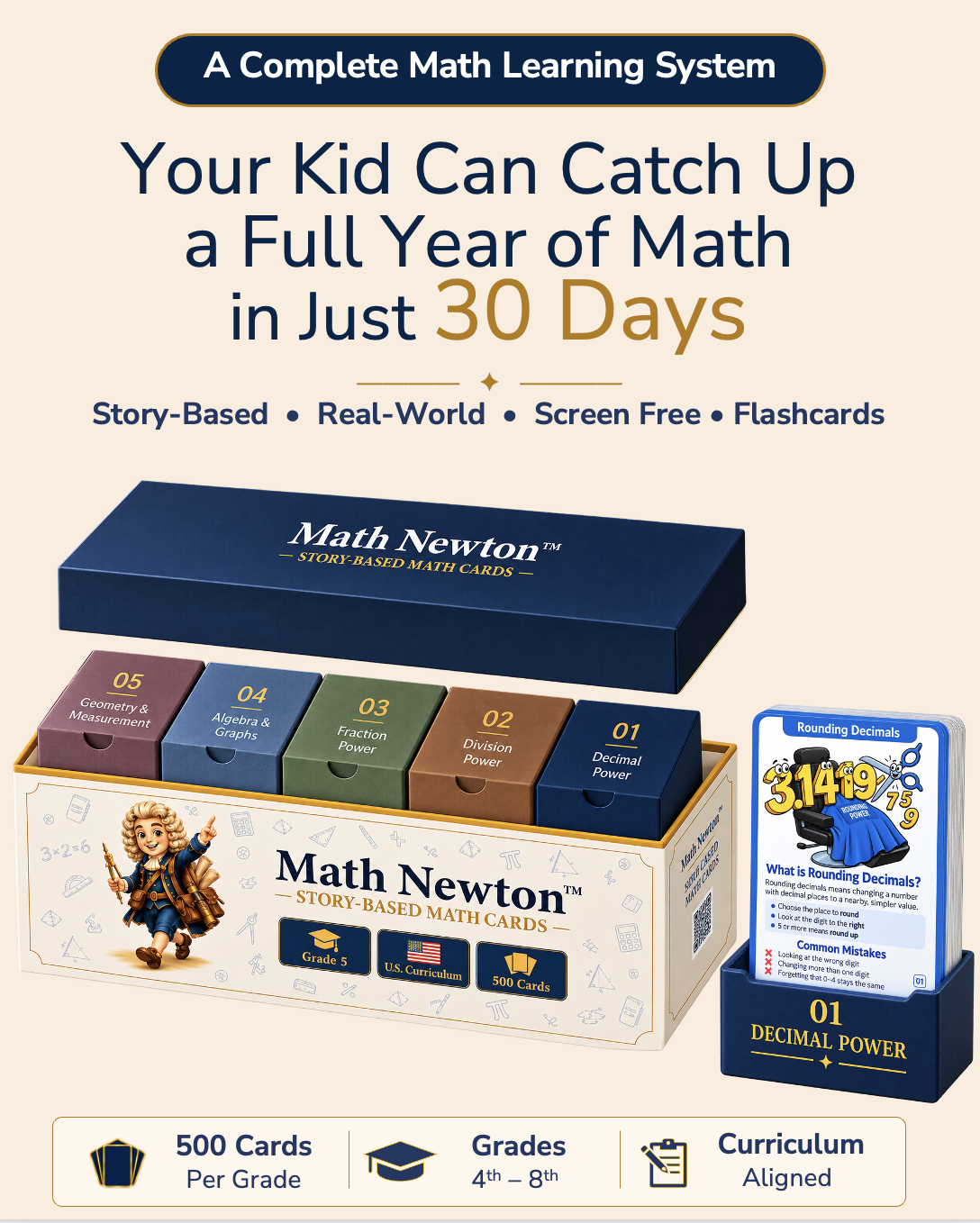 Math Newton Facebook ad: A complete Math Learning System