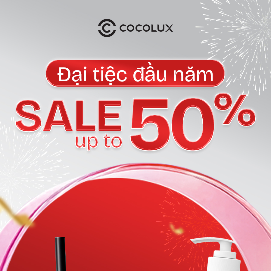 Cocolux Facebook ad: ĐẠI TIỆC ĐẦU NĂM - SALE UP TO…