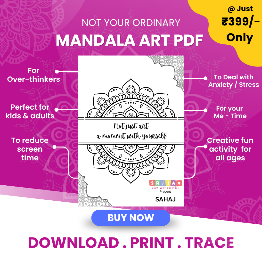 Srijan Facebook ad: 21 Pages of Calm Creativity
