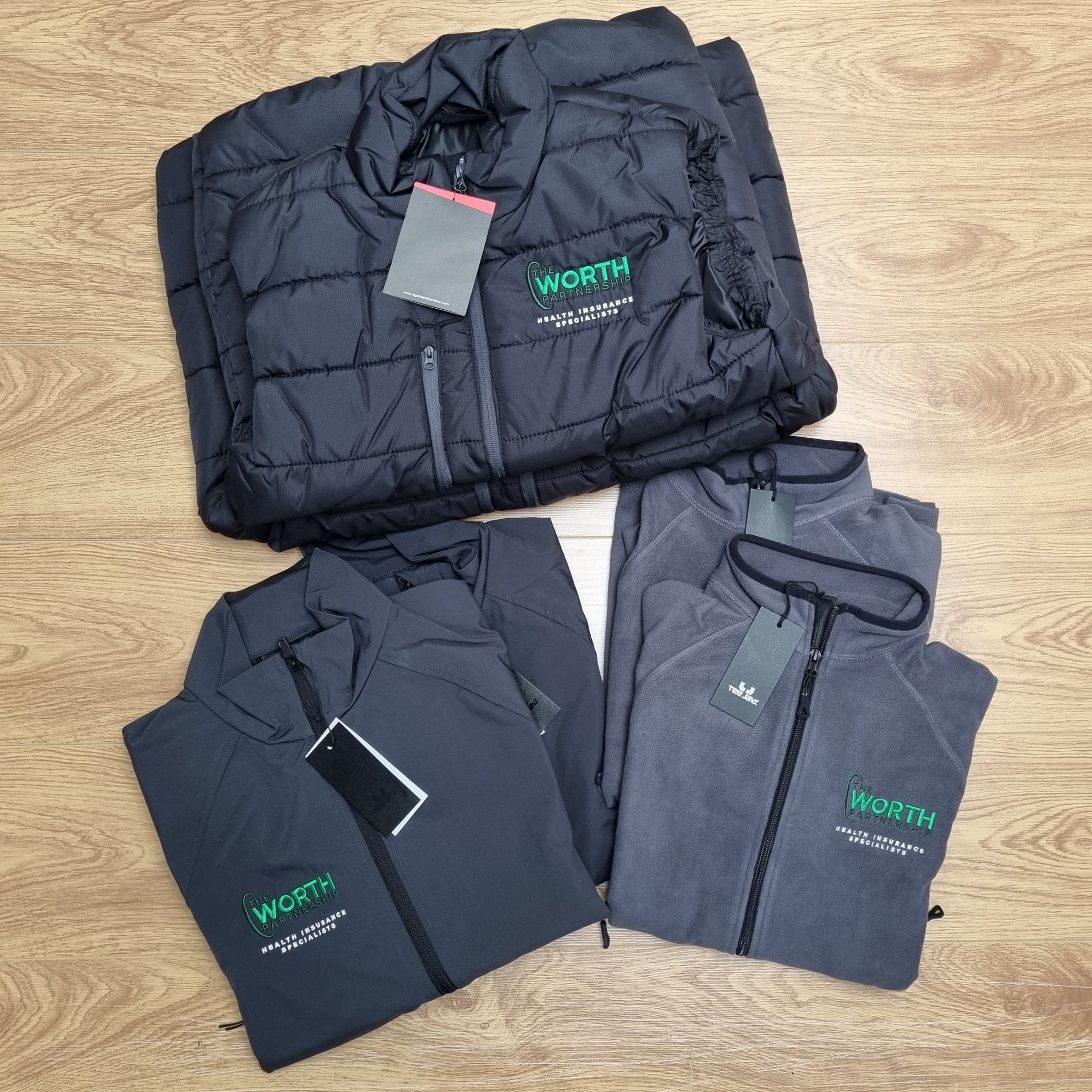 Purple Workwear Facebook ad: Outfit Your Whole Team with Confidence