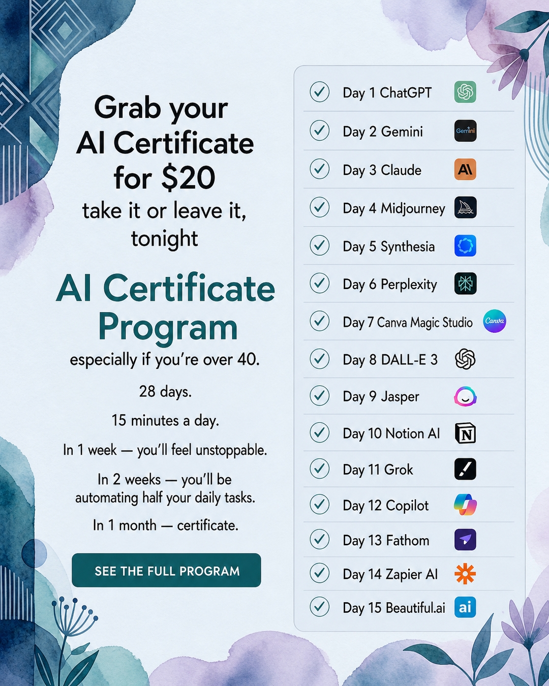 AI Made Simple Facebook ad