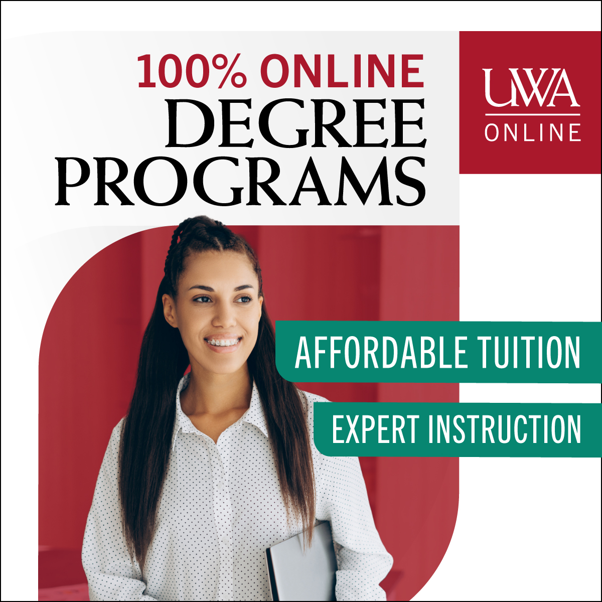 UWA Online Facebook ad