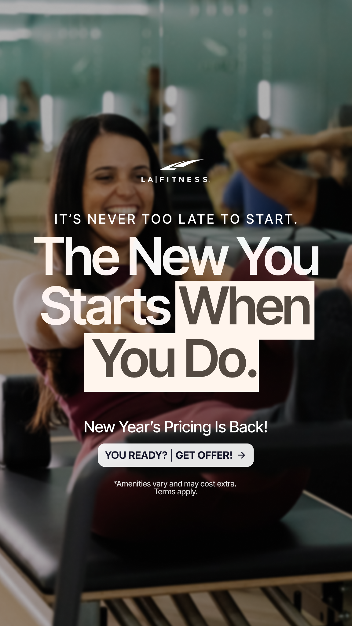 LA Fitness Facebook ad