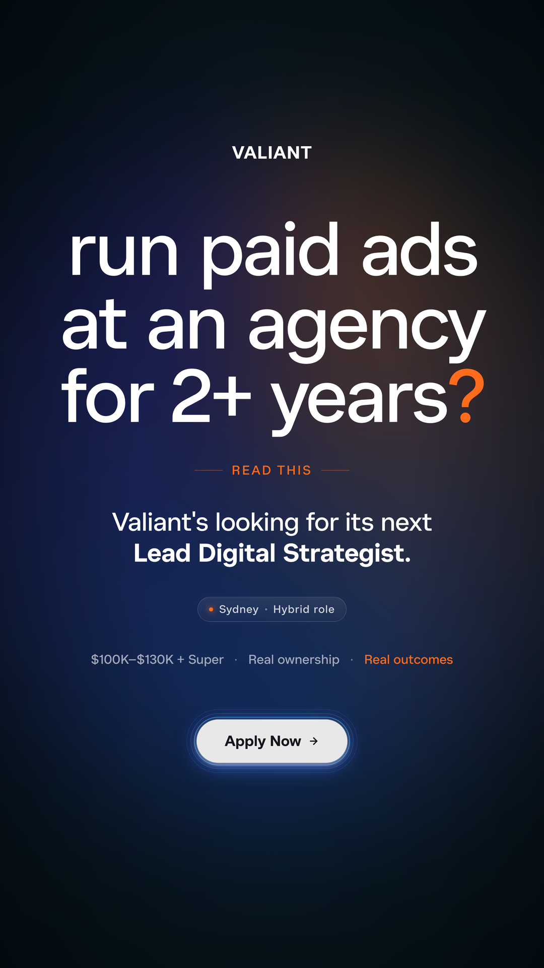 Valiant Digital Facebook ad