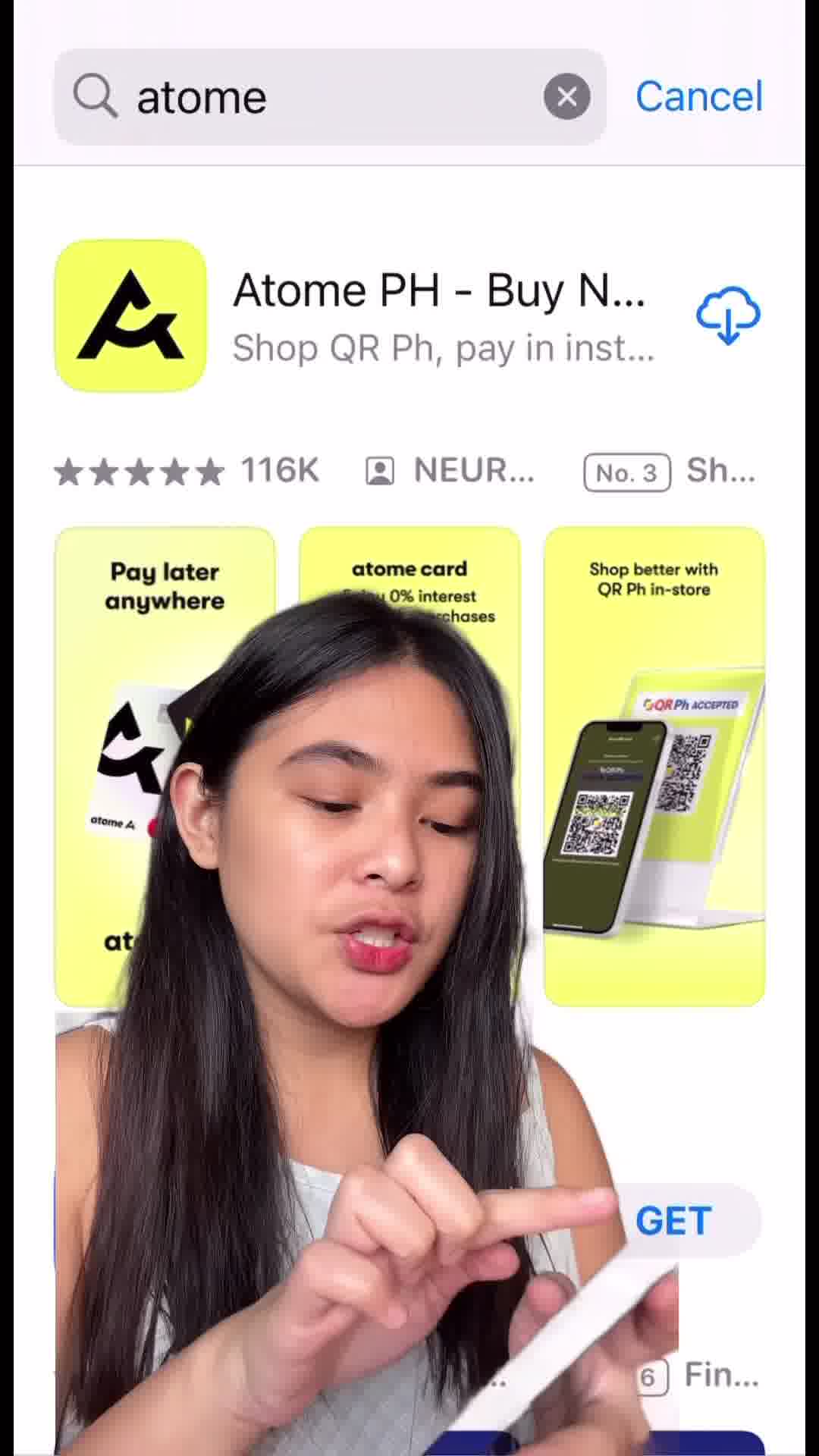 Atome Facebook ad: Enjoy 0% interest for your monthly purchases or…