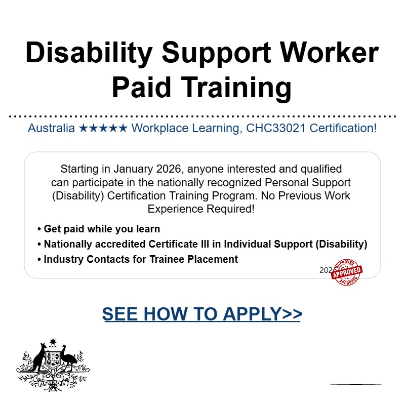 Todayshare Facebook ad: Australian Disability Support Worker Training: Pathways to…
