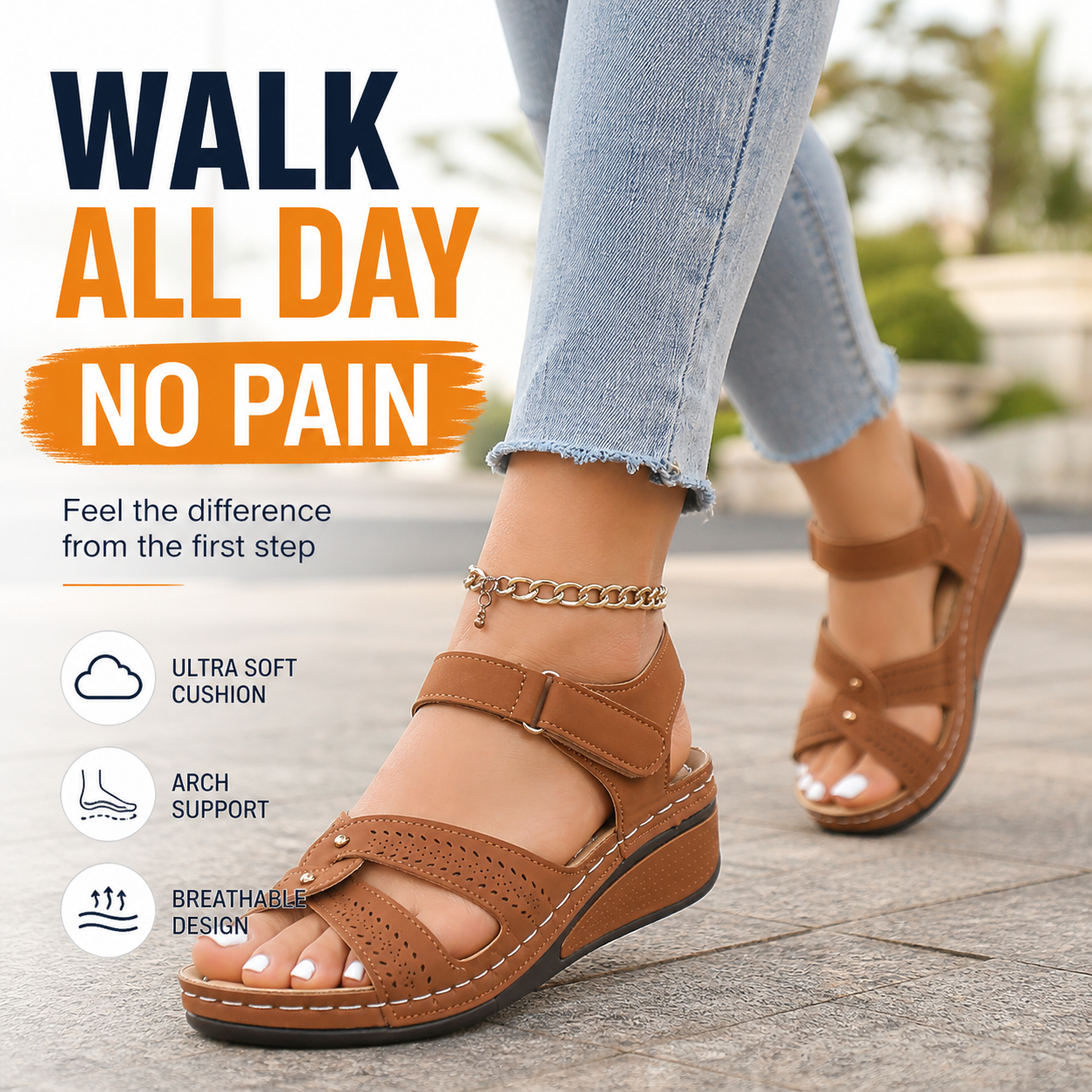 NVB Store Facebook ad: Tired of sandals that hurt after just a…